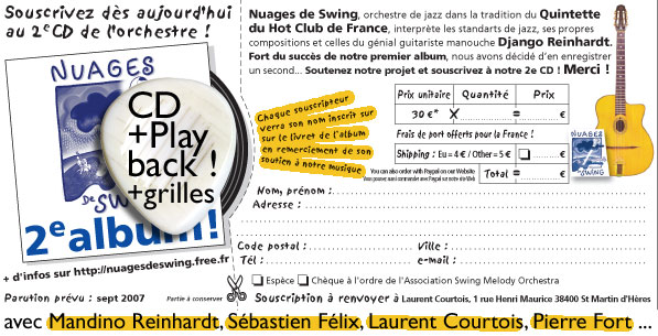 Souscrivez dès aujourd'hui au 1er CD de l'orchestre